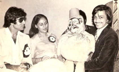 Amitabh Bachchan & Jaya Bachchan with Ramdas Padhye