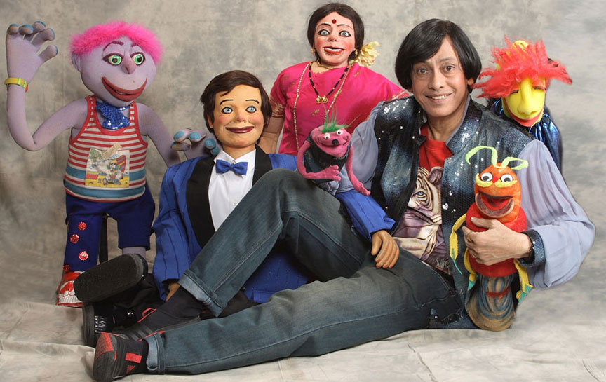 Ventriloquist Ramdas Padhye with Puppets Ardhavatrao & Awadabai